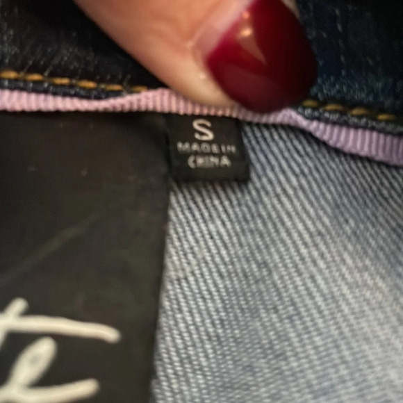 Nanette Lepore Embroidered Floral Denim Jacket Size S - Picture 9 of 14